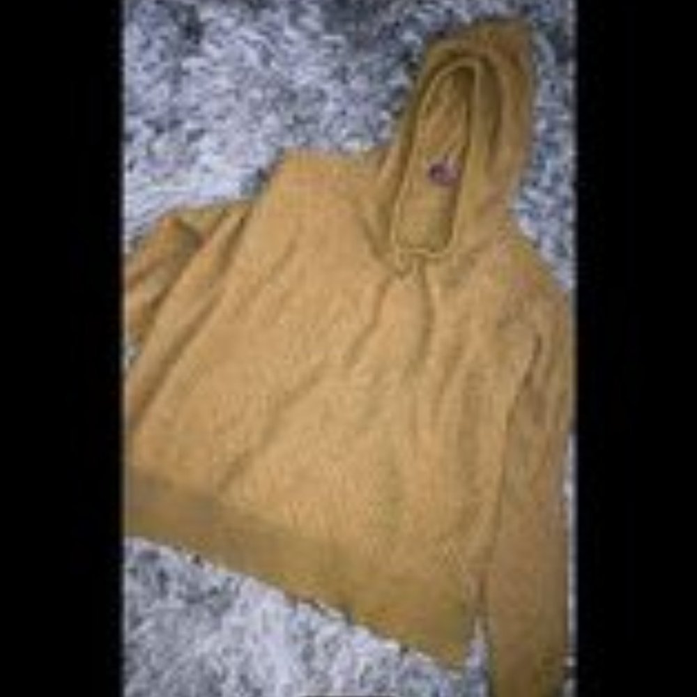 popcorn sweater mustard in color women size large